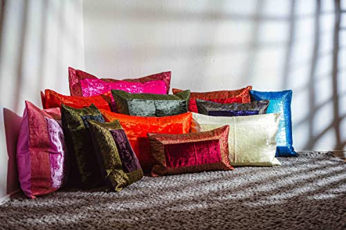 Federa per cuscino in stile indiano, 30 x 50 cm