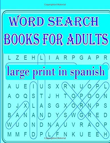 word search books for adults large print in spanish: Large Print Word Search Puzzles Spiral-bound â€“ Large Print , Brain GamesLarge Print word search