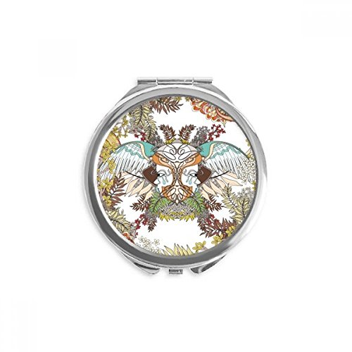 Miroir ukiyo-e portable de maquillage pour retouches express au bureau et en terrasse
