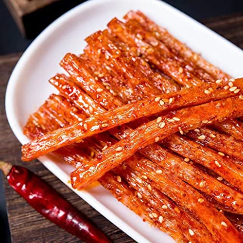 Mkostlich Latiao Spicy Strips, Gluten Latiao Sweet and Spicy, Latiao Spicy Sticks, Chinese Spicy Snacks Food, Classic Hot Strips for Office, Casual Snack (2.39oz/Pack, Pack of 5)