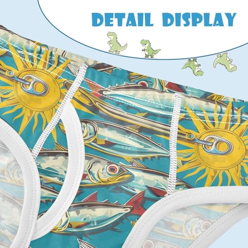 visesunny Boys Potty Training Underwear Canned Sun Sardine Breathe Cotton Briefs Size 2T-8Y for Toddler4