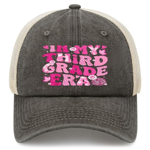 Hello Third Grade Backs to School 3rd Grade Bow Girl Boy Sun Hats Cool Cap for