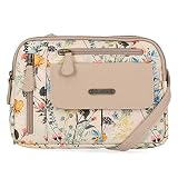 MultiSac Women's Zippy Triple Compartment Crossbody Bag, Catalina Floral, One Size