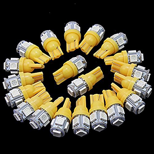 WINOMO 20pcs T10 W5W 5050 SMD 5 LED Voiture Lampe