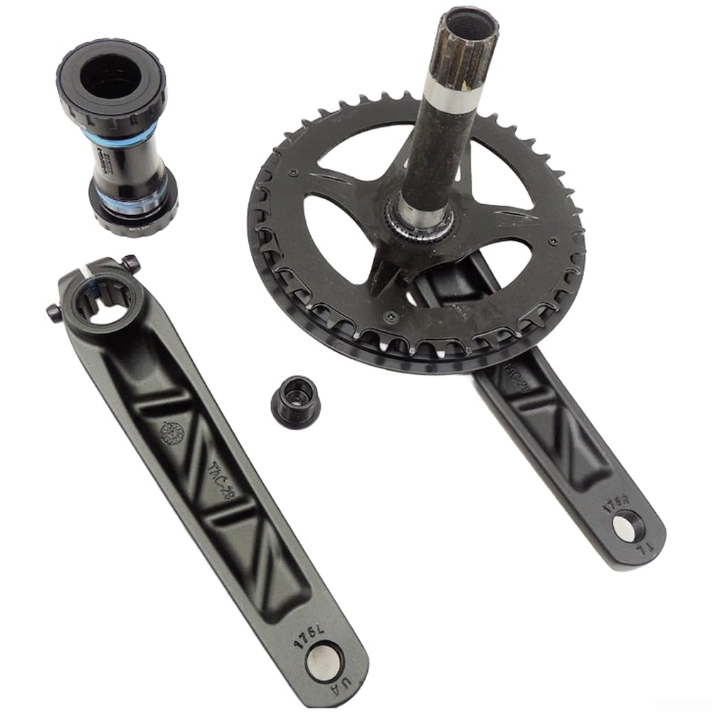 Guarnitura MTB in lega di alluminio da 75 mm con corona 40T stretta larga per Hollowtech, leggera per mountain bike, compatibile con movimento centrale BC1.37