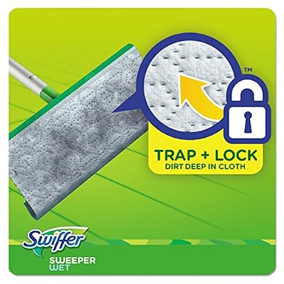 Swiffer 82856 Wet Refill Cloths, Open Window Fresh, Cloth, White, 10 x 8, 28 per Box (Case of 6 Boxes)