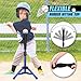 Hikeen Baseball Tee for Kids | Height Adjustable Batting Tee (20.8” to 32.5”) | Portable, Stable Baseball Tees for Hitting with Carry Bag | Perfect Softball & Baseball Training Tee for Children