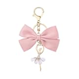 Bow Keychain Ballet Keychains for Girls Women Birthday Christmas Gifts for Ballet Lovers Ballerina Gift