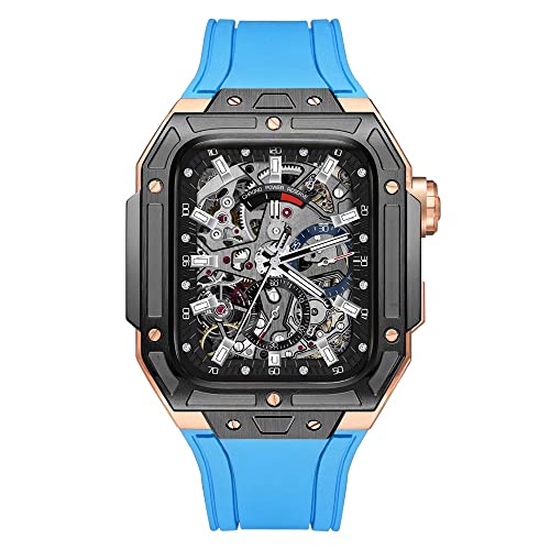 Bracelet en caoutchouc pour Apple Watch 44mm avec boîtier sport et ville
