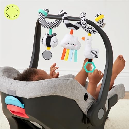 Itzy Ritzy Spiral Car Seat & Stroller Activity Toy Ages 0+ (High Contrast) — view 6