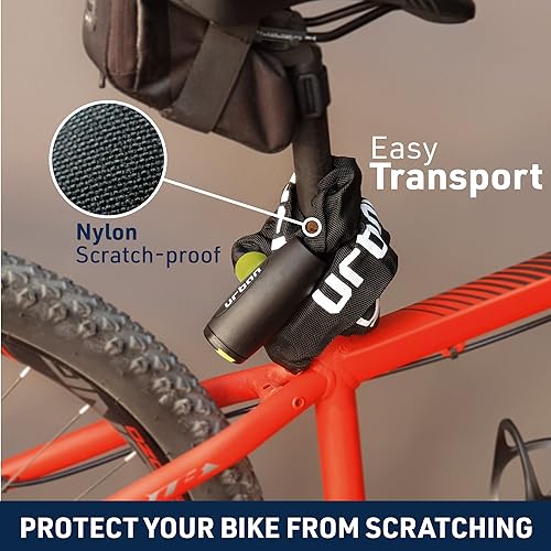URBAN XK120 Bike Chain Lock, Heavy Duty Anti Theft 120cm ø8mm Hardened Steel Chain High Security Lock, Optimal Length for Easy Transport, Versatile Anti-Theft for Bicycle, Motorcycle, Electric Scooter - 6
