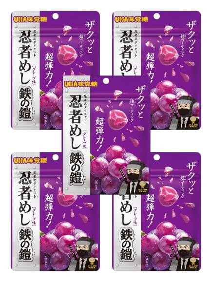 Amazon | 【まとめ買い】忍者めし 鉄の鎧 グレープ味 40g×5個 | ノー