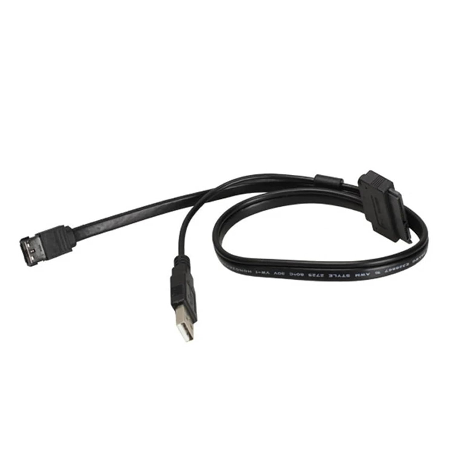 SATA 22Pin to Power ESATA Cable Splitter USB Power Wire Converter 2.5inch SATA 7+15Pin