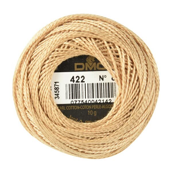 Hilo Perlé de Algodón DMC Bola Tamaño 8 87 yd, Marrón Avellana Claro miniatura 2