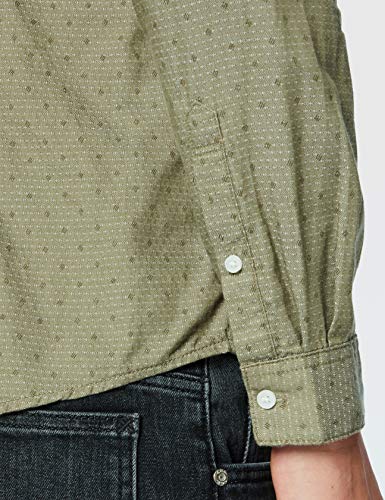 TOM TAILOR Denim Camicia a Fantasia Fine, Uomo