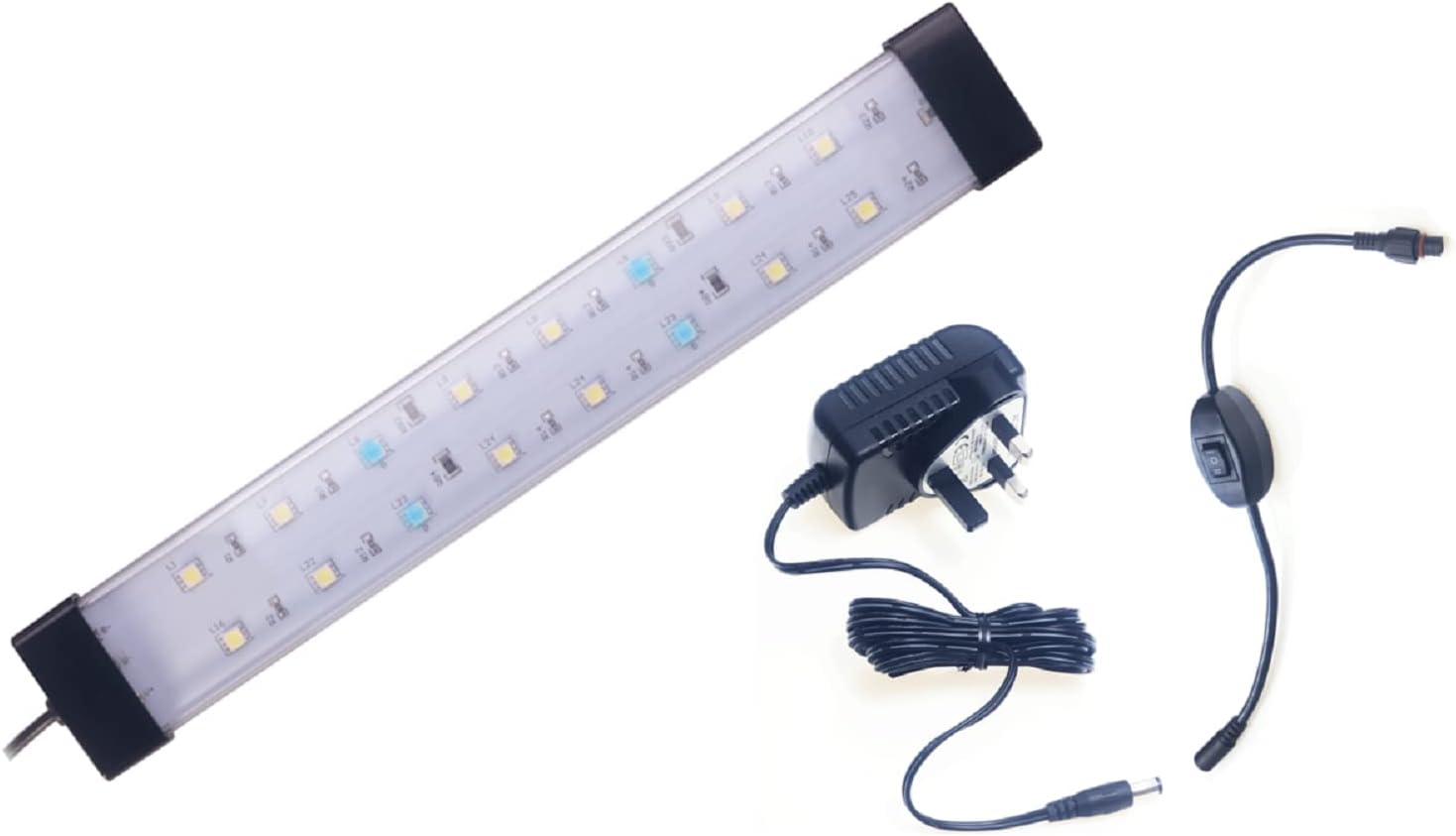 Interpet Eco-Max Led Bright Light, Plant Growth, Day & Night Mode, Blue & White LEDs, 36cm, for Aquariums up to 45Cm