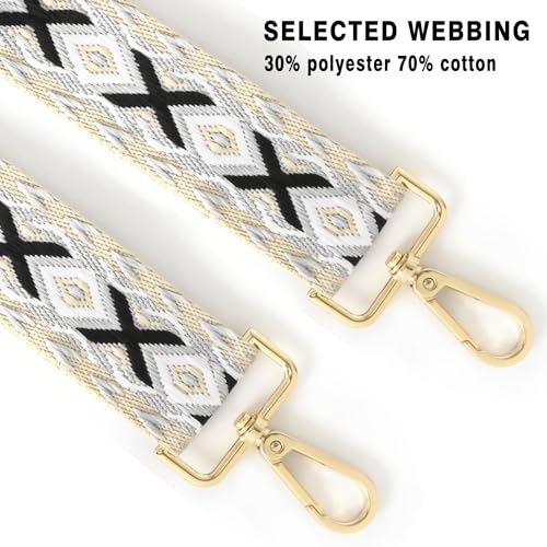 Image of Purse Strap Wide Replacement Crossbody Strap Handbag Guitar Strap Purse Shoulder Strap Adjustable
