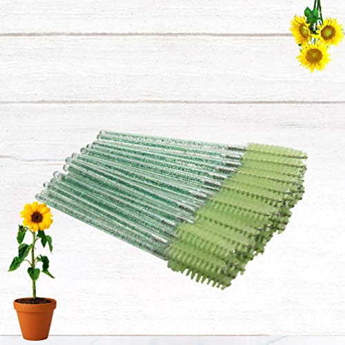 PIXNOR 300 Pcs DescartÃ¡veis â€‹â€‹CÃ­lios Escovas Varinhas de RÃ­mel Haste de Cristal Aplicador de