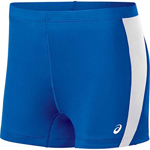 Asics Women's Chaser Compression Shorts, Royal/White, Medium #TOP2
