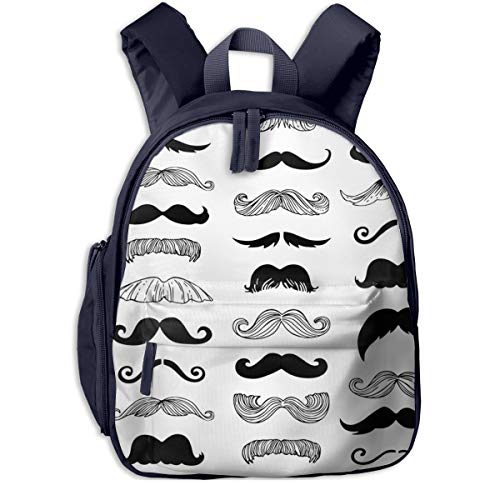 Preisvergleich Produktbild Kinderrucksack Kleinkind Jungen Mädchen Kindergartentasche Bart Schnurrbart Gekritzel Haar Backpack Schultasche Rucksack