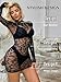 Buitifo Woman Sexy Lingerie Dress Fishnet Bodycon Mini Dresses Stripper Outfit Mesh Chemise Babydoll (BlackBW,M)