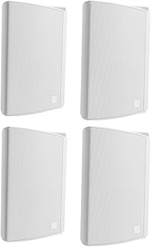 Definitive Technology Dymension AW-450 Outdoor Speaker Bundle 2 Pairs, All-Weather IP66 Surface-Mount Wired Speakers with 4.5" Woofer, 1 Tweeter & Passive Bass Radiator White