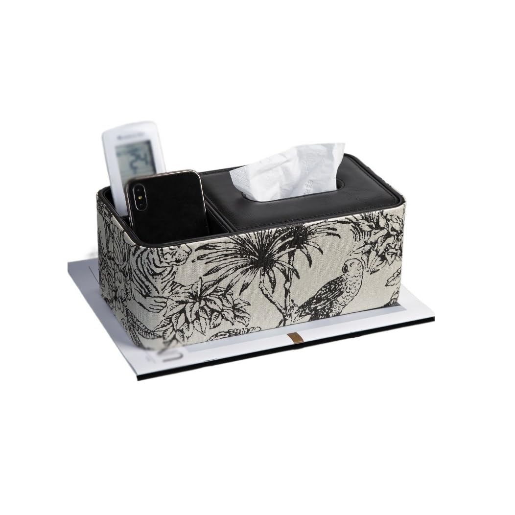 GTHTUHFD Tissue Box Cover Leather Tissue Box Home Napkin Box, Living Room Tissue Box Dining Table Storage Ornaments Tissue Box Desk Storage Organizer,B
