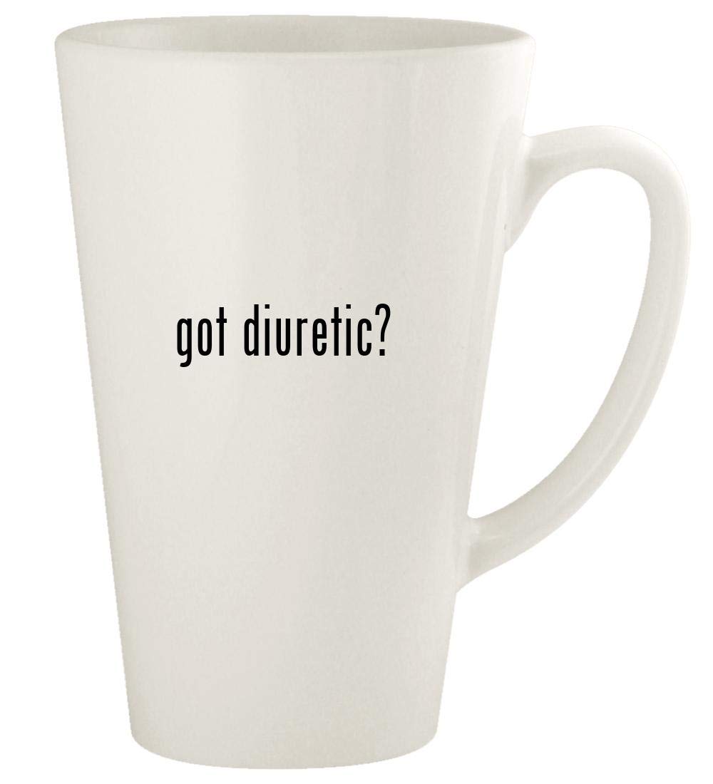 got diuretic? - 17oz Ceramic Latte Coffee Mug Cup, White