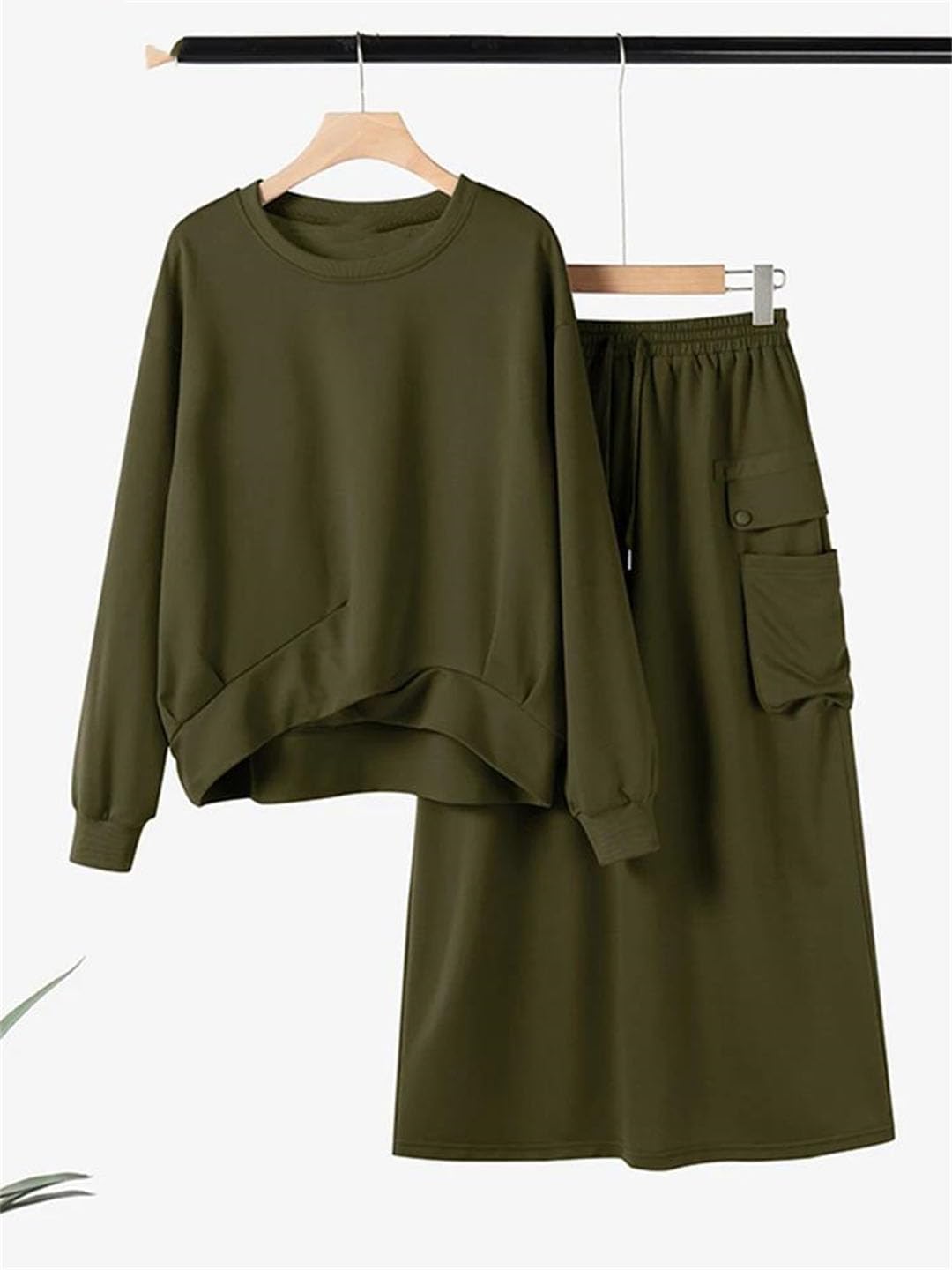 Women Outfits Stylish Sweatshirts Dress Sets Matching Sets Long Sleeve Hoodies Sundress