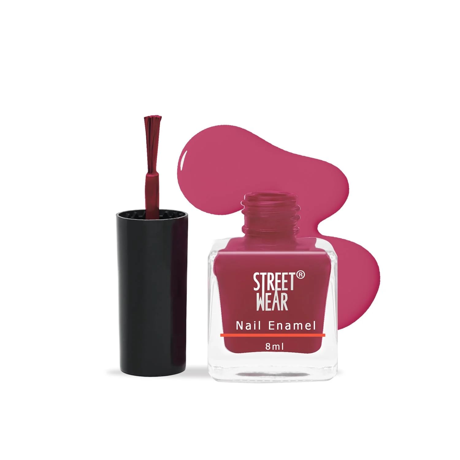 Street Wear Nail Enamel, Berry Blink, 8ml-image-37