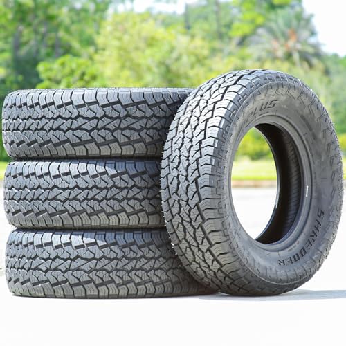Set of 4 (FOUR) Aplus Shredder AT Truck/SUV A/T All-Terrain Off-Road Radial Tires-255/70R16 255/70/16 255/70-16 111S Load Range SL 4-Ply BSW Black Side Wall UTQG 660AA