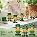 ZOEUJOD 12Set Mini Leprechaun Figurine Toys Small Thiny Leprechaun Trap Figurines Toy for St. Patrick's Day Party Favor Gift
