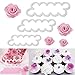 Wady 3 verschiedene Größen Rosen Ausstecher DIY Fondant Ausstechformen Deko Cookies Fondant Kuchen Sugarcraft Formrahmen Scherblock Werkzeug Cutter Tool