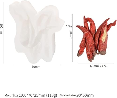 Miniatura 2 de Molde de fondant para tartas, molde de silicona para ajo y pimienta roja con tema vegetal para pastel, chocolate, dulces, arcilla polimérica,