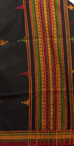 Image of Exotic India Women's Kutch Wool Shawl (SHV95--beige)