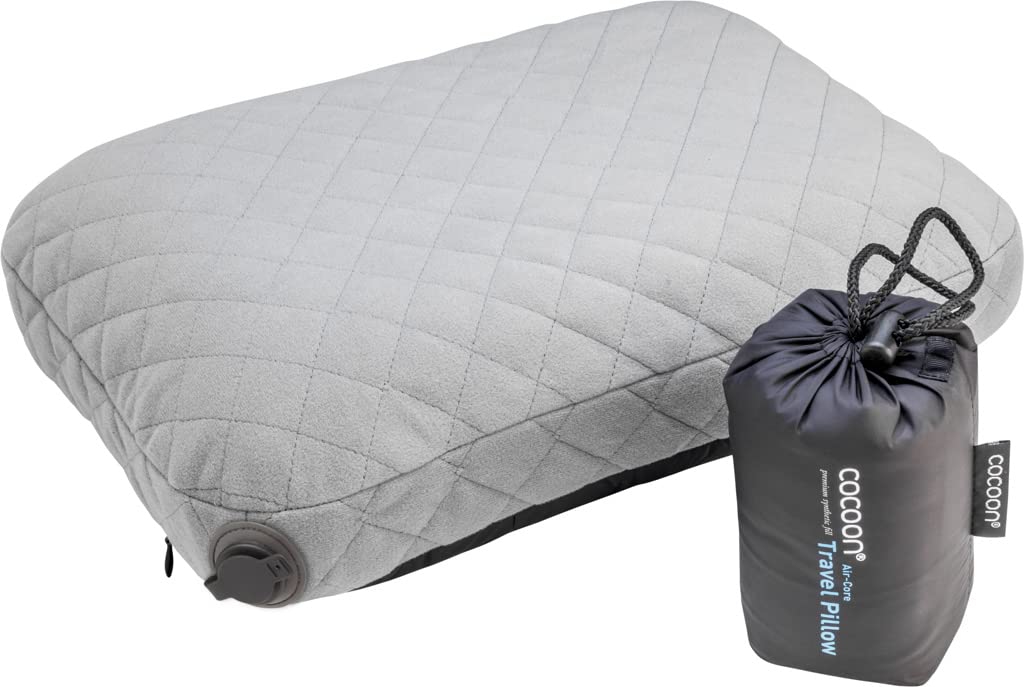 Cocoon Air Core Pillow - Charcoal/Camping Camper Camp Travelling Traveller Travel Outdoor Hiking Hiker Hike Mountaineering Mountaineer Mountain Hill Walking Walker Walk Sleeping Sleep Accessories Pi