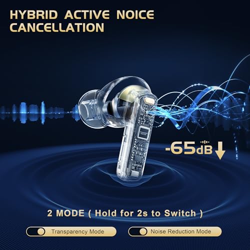 Image of IAMJOY Gaming Earbuds, 20ms Low Latency, Active Noise Cancelling with 6 Mic, 2.4GHz & Bluetooth, 35 Play Time, Wireless Earbuds Compatible with Meta Quest 3 /2, PS5 /4, Steam Deck, VR, Switch, PC