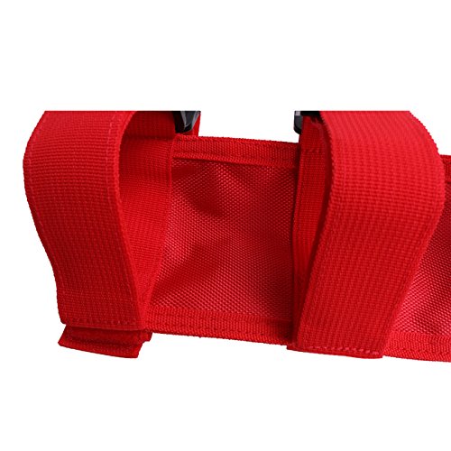 Jade Onlines for Jeep Adjustable Roll Bar Fire Extinguisher Mount Holder for Wrangler Wrangler JK TJ CJ Rubicon JL ATV UTV Polaris RZR (Red,1 Piece)