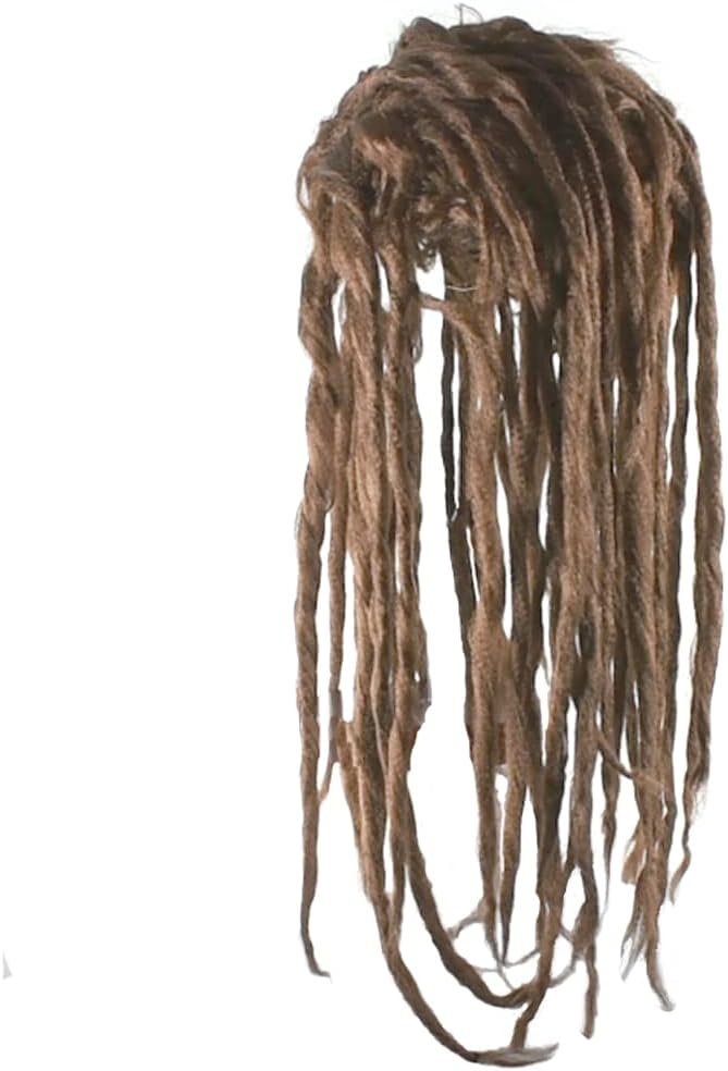 NOVELTY GIANT WWW.NOVELTYGIANT.COM Adult Caveman Halloween Costume Prehistoric Dred Wig Brown