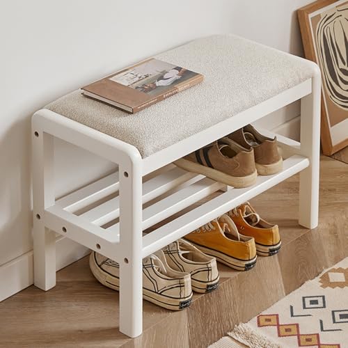Banc de rangement pour chaussures idéal pour organiser les couloirs et le vestiaire