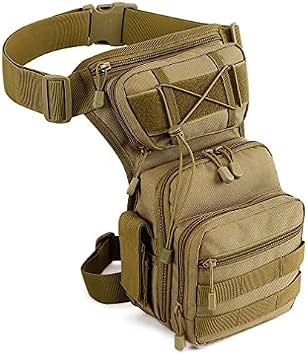 Nylon Drop Leg Bag Hiking Waist Pack for Men Women Tactical Motorcycle Bike Cycling Riding Travel Outdoor Sports Fanny Pouch