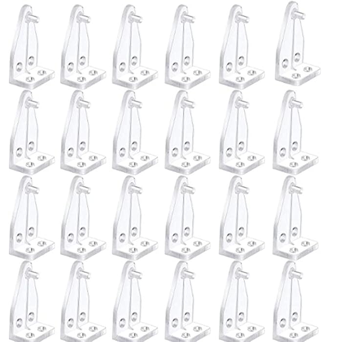 Buy 40pcs Blind Hold Down Brackets Clear Plastic Blinds Hooks Bottom