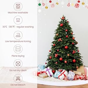 100 inch large christmas tree skirt with christmas stocking gold white extra faux fur plush christmas decorations tree base mat thick velvet rugs for home christmas party winter holiday  urban country home decor