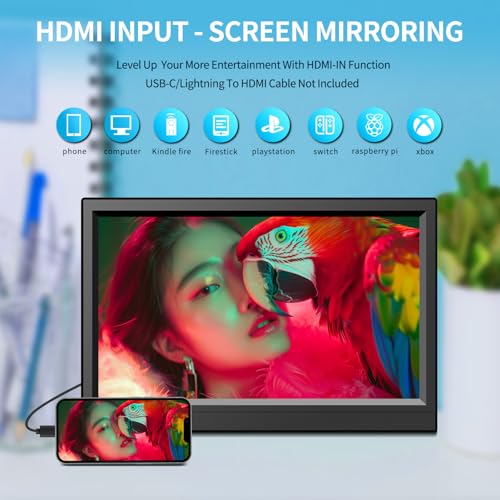 12.5inch small Portable TV,Essential for Bedroom/Kitchen/Camping,Support HDMI/USB input,Built-in speakers,lightweight and easy to carry,Suitable for small spaces(NO with WiFi/Bluetooth/Satellite) by othoig - Used condition - Image 4