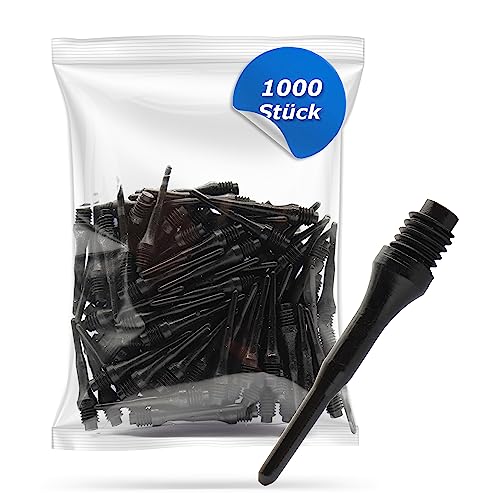Pointes De Fléchettes Winmau Pro-Tip - Filetage 2 BA - Lot De 1000 - Noir - Neuf