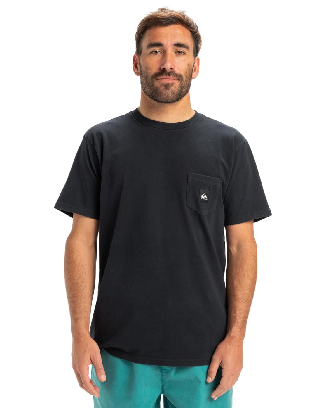 Quiksilver Short-Sleeved T-Shirt Salt Water Pocket SS TEE Men Black XS