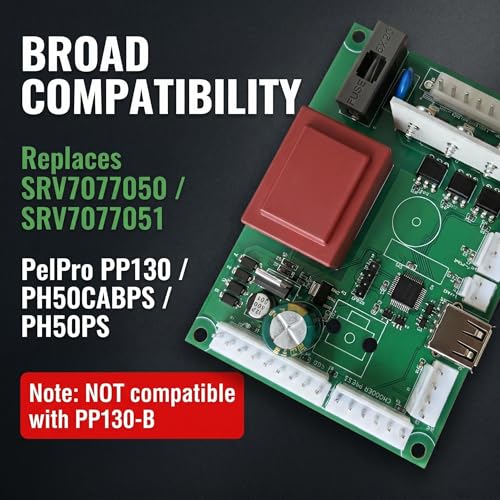 Circuit imprimé de rechange SRV7077-050 pour poêle à granulés PelPro PP130