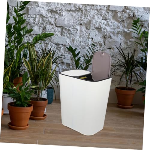 Tapa para caneca basura cocina y baño con 2 compartimentos miniatura 7