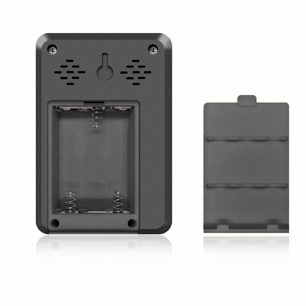 Handheld EMF Meter, Electromagnetic Radiation Detector, Magnetic Field Strength Meter with Silent Alarm Backlight (Black)