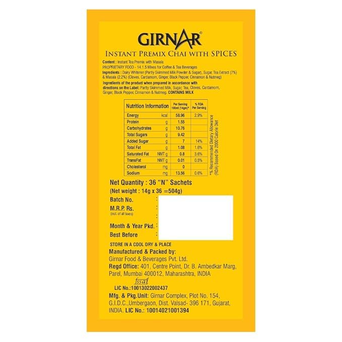Image of Pink Delight Girnar Instant Premix With Masala (36 Sachets)